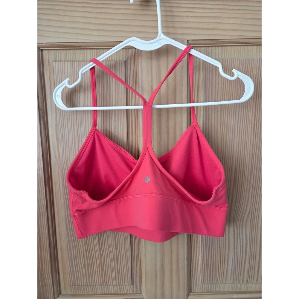 Lululemon Pink Racerback Sports Bra Athletic Athleisure Yoga 14